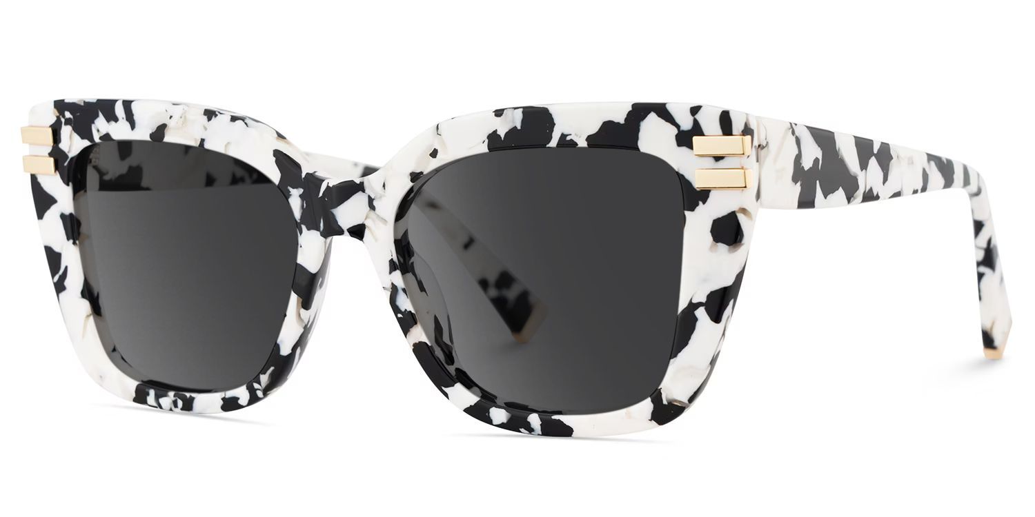 Cardozo Cow Print Square Polarized Sunglasses for Driving | ZEELOOL CA2