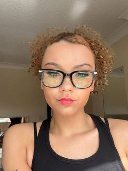 Kellie Black Rectangle Glasses5
