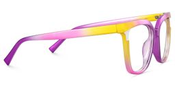 Leo Pink Purple Square Glasses4