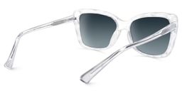 Edna Clear Rectangle Sunglasses4