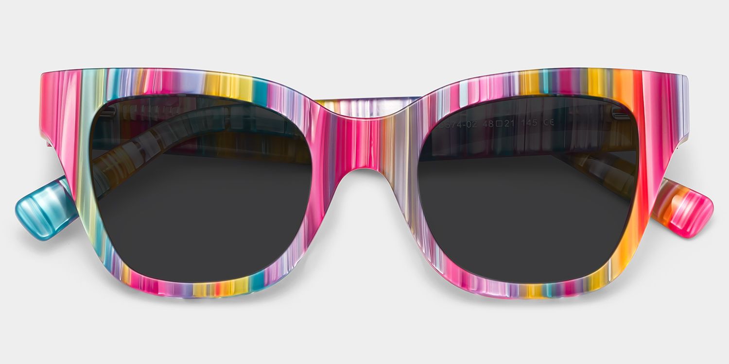 Nereyda Acetate Multicolor Frame Sunglasses | ZEELOOL CA1