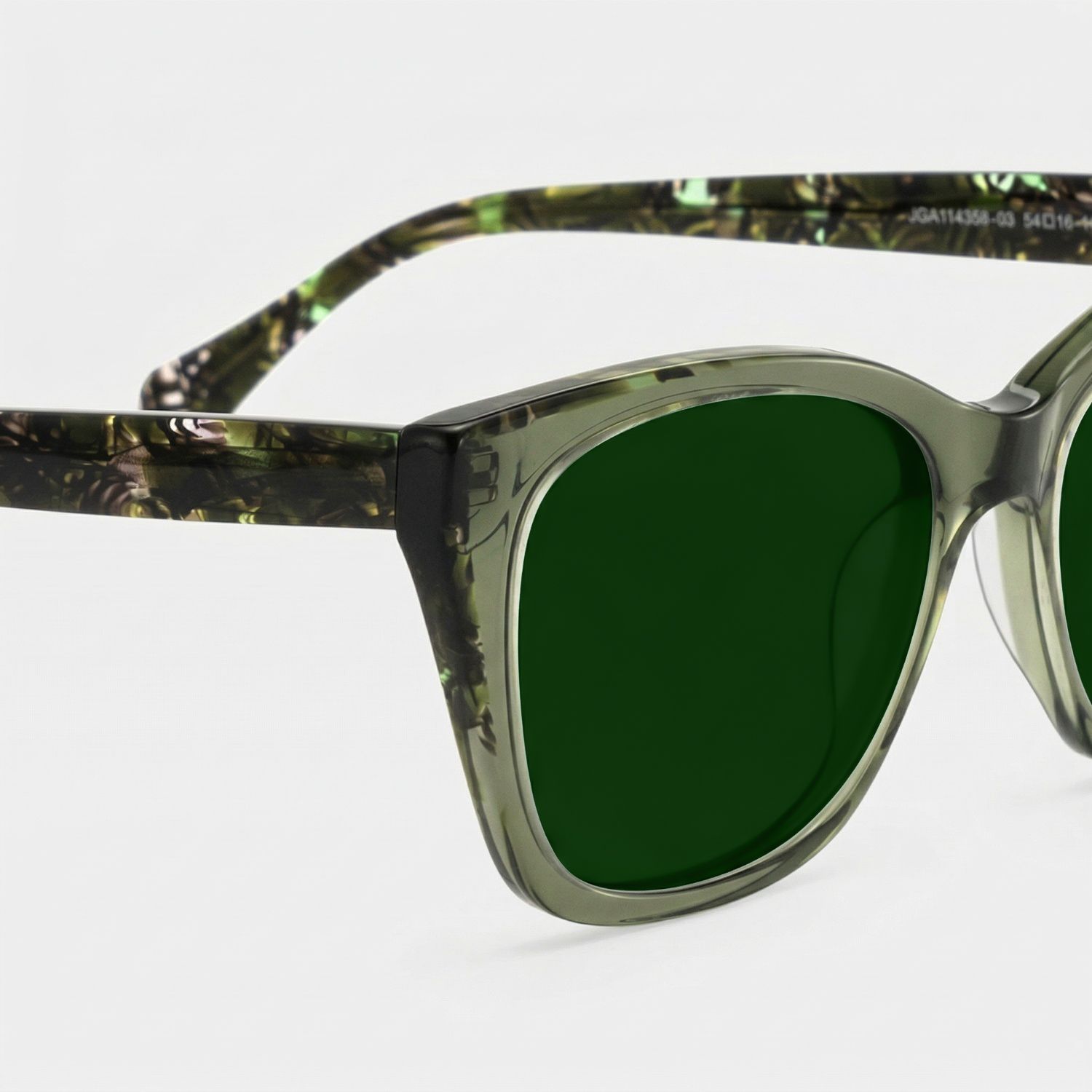 Maple Butterfly Sunglasses with Acetate Green Frames | ZEELOOL CA4