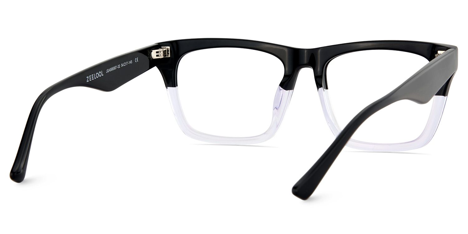 Rectangular Spectacle Frames with Brown Blue Color6