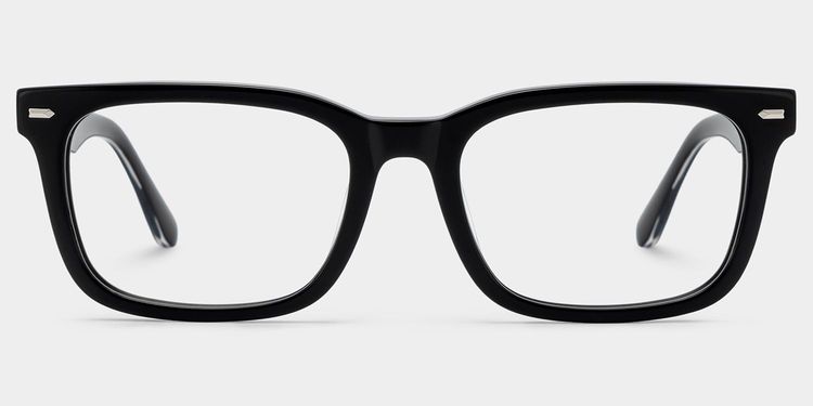 Patrick Black Rectangle Glasses