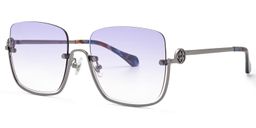 Charie Light Purple Rectangle Sunglasses1