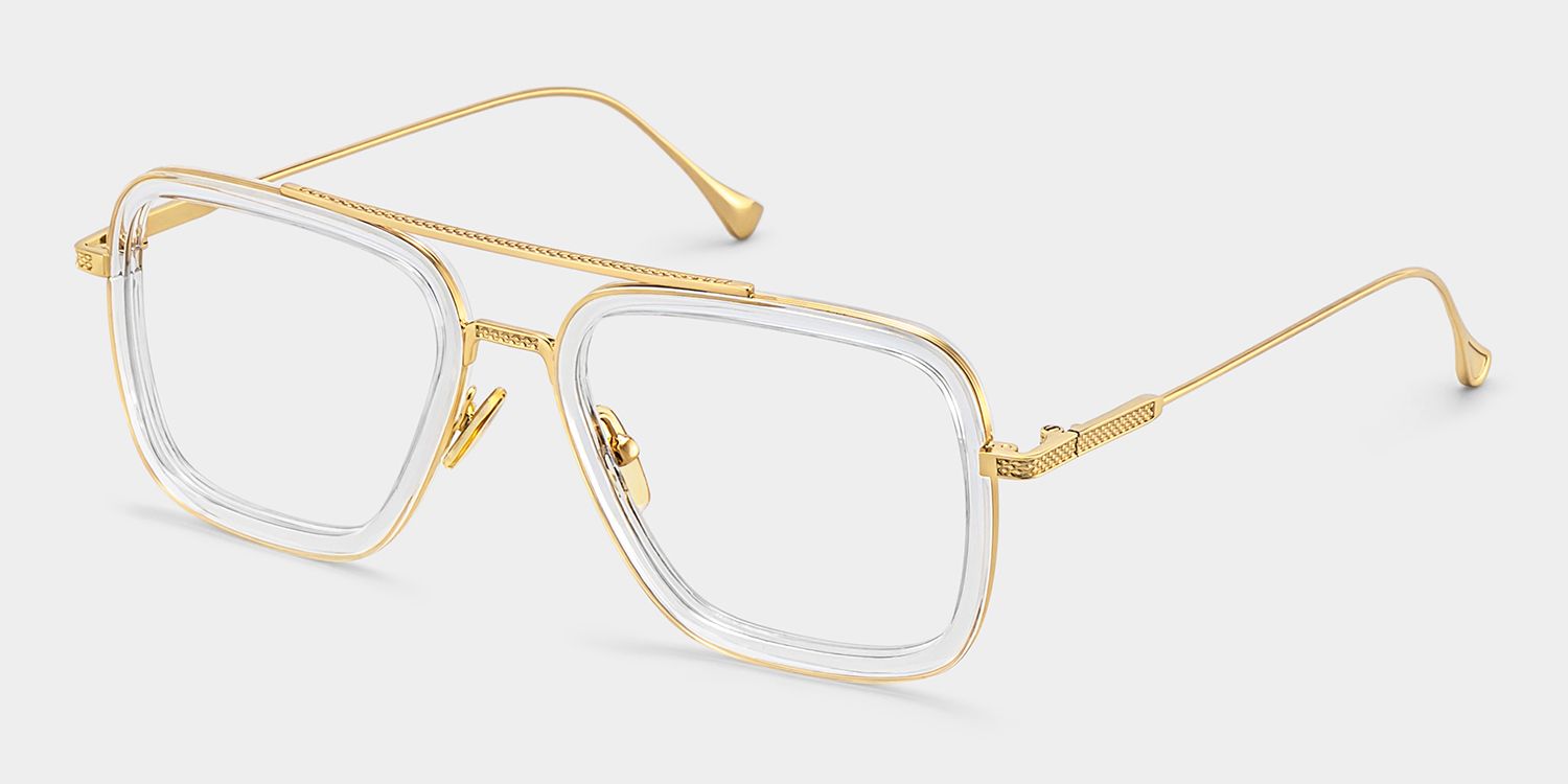Gifford Aviator Clear Frame Glasses | ZEELOOL Canada2