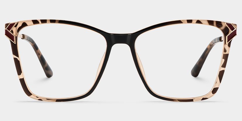 Tricee Tortoise Square Glasses
