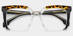 Misty Black Square Glasses1