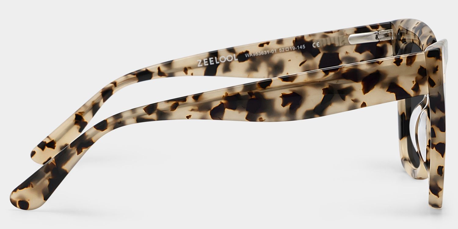 Minguela Square Brown-Tortoise Sunglasses for Women & Men | ZEELOOL CA3