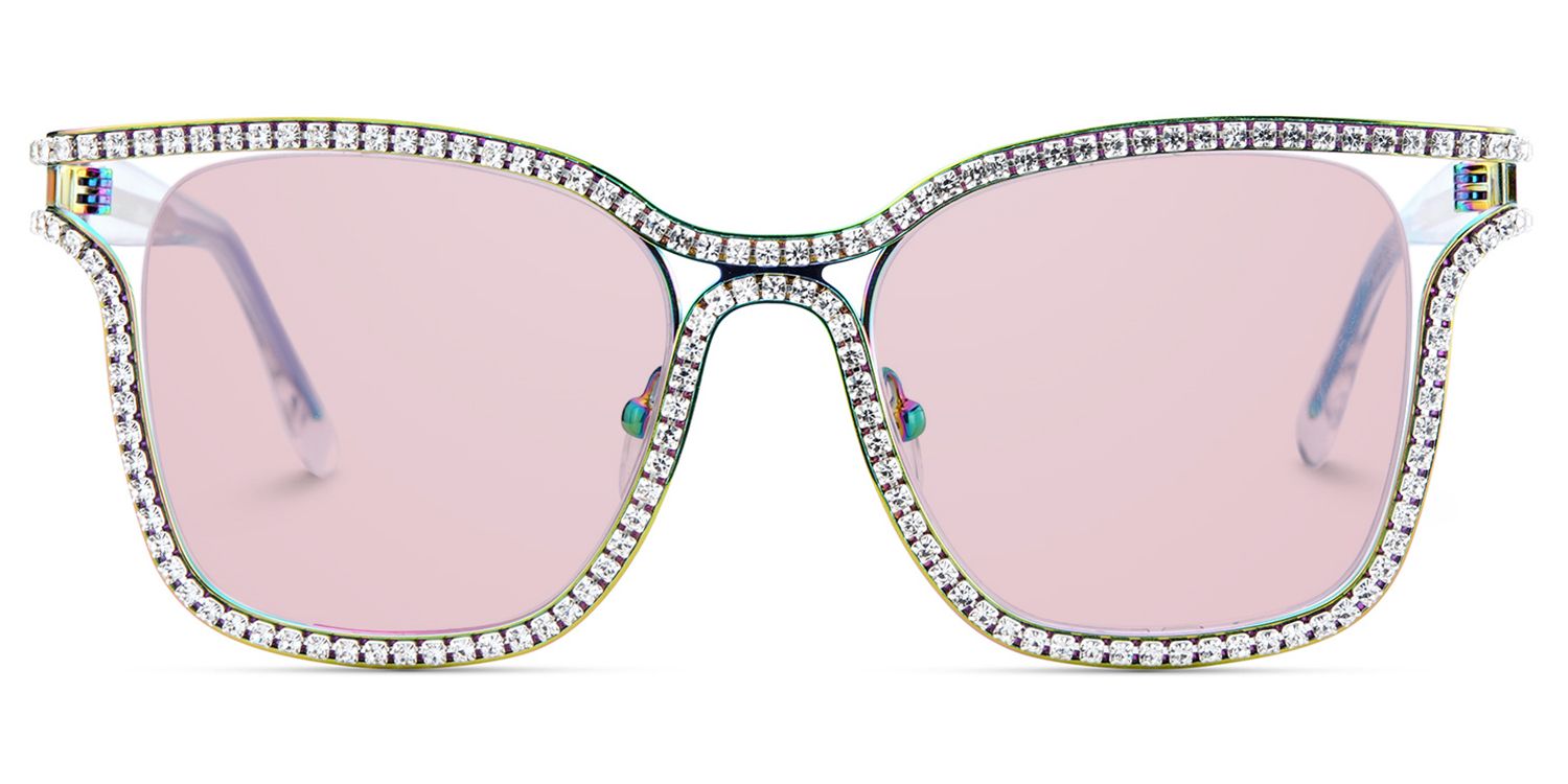 Shine Iridescent Square Polarized Sunglasses for Driving | ZEELOOL CA0
