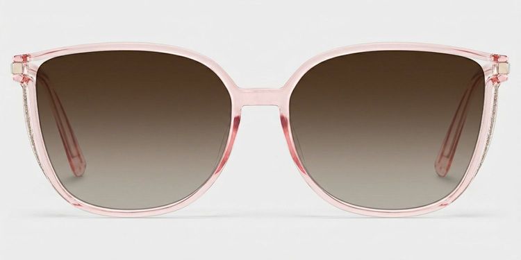Rodz Flesh-Pink Square Sunglasses