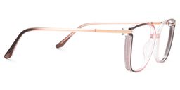 Rodz Pink-Tan Square Glasses2