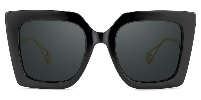 Qatar Black Square Sunglasses