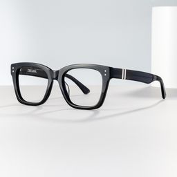 Gaydeh Black Rectangle Glasses0