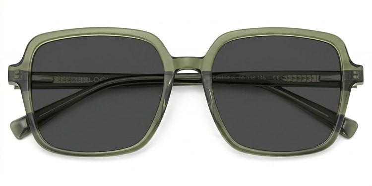 Ember Green Square Sunglasses
