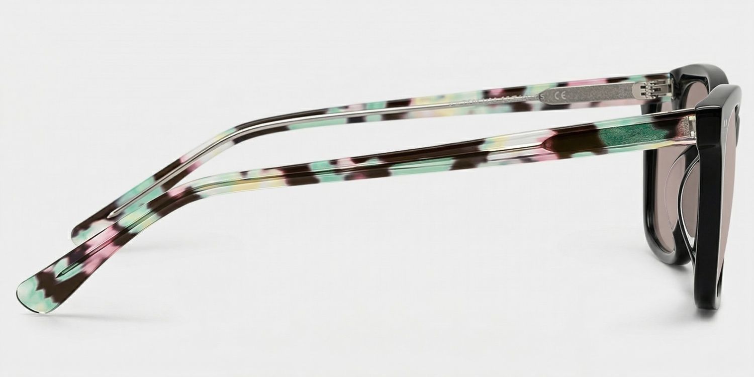 Layla Square Black Full Rim Sunglasses | ZEELOOL CA3