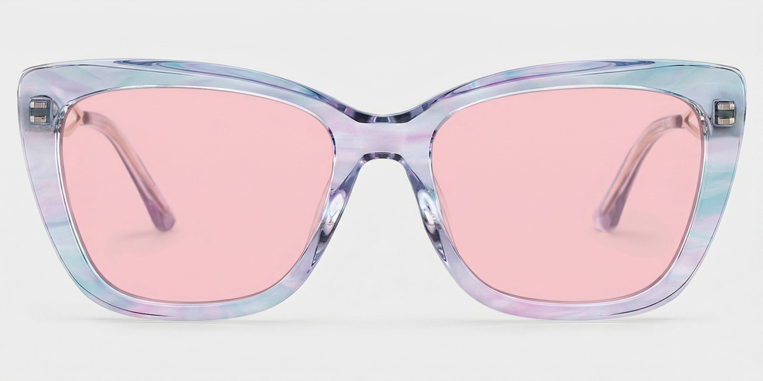 Remi Purple Frame Sunglasses with Butterfly Style | ZEELOOL CA0