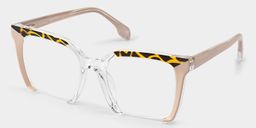 Misty Pink Square Glasses2