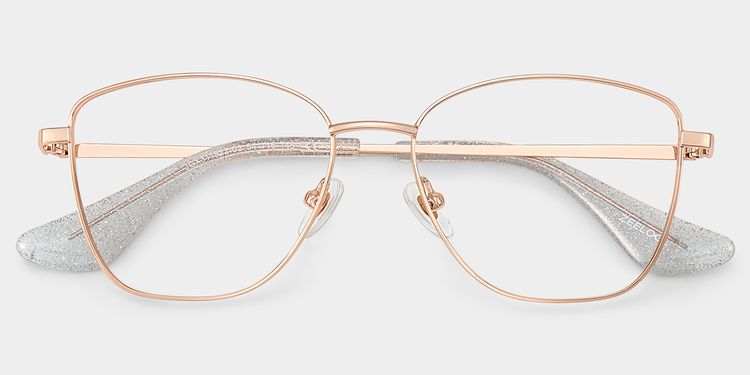 Skyler Rose Gold Butterfly Glasses