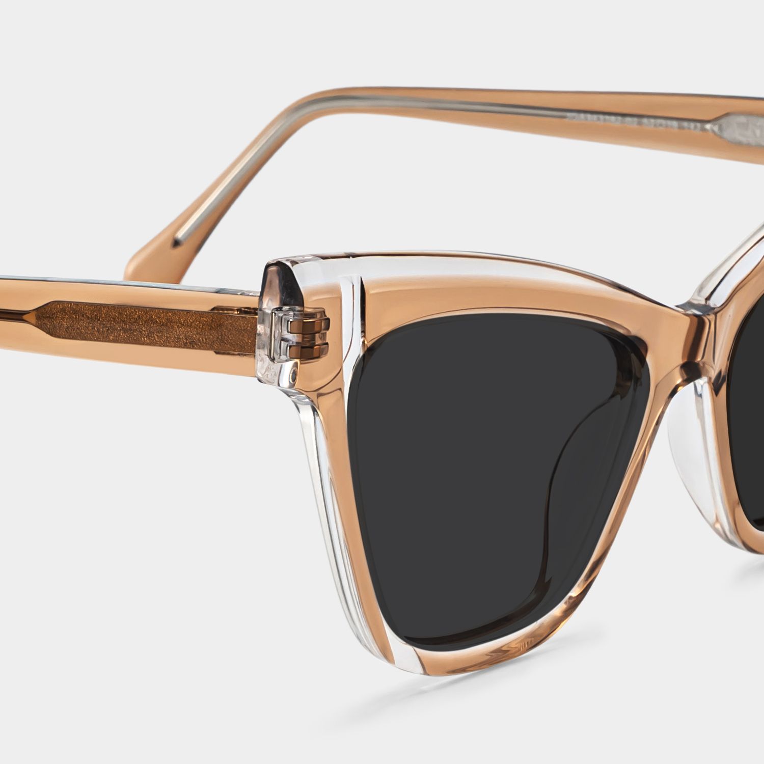 Saucie Cat Eye Brown Full Rim Sunglasses | ZEELOOL CA4