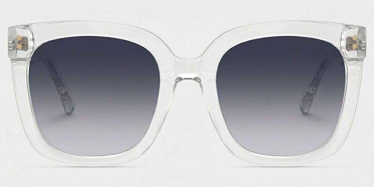 Ebony Clear Square Sunglasses