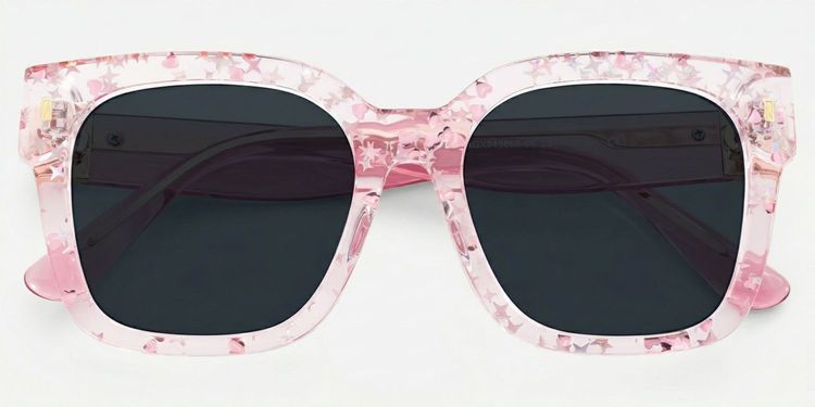 Scicluna Pink Square Sunglasses