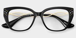 Alma Black Butterfly Glasses2