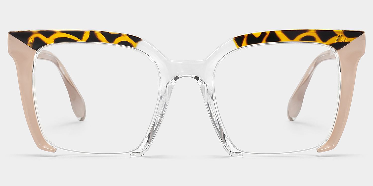 Misty Square Pink Glasses0