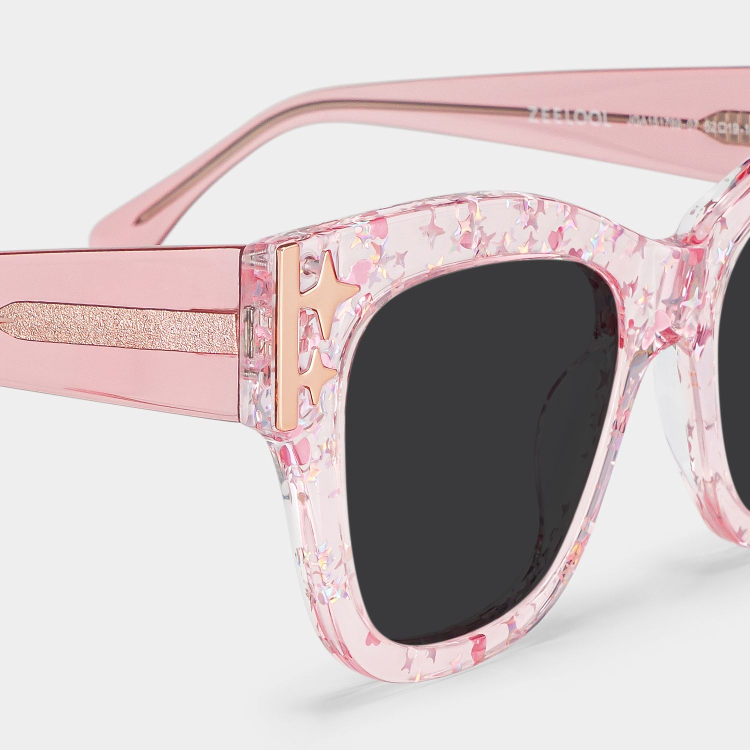 Minfia Square Sunglasses with Acetate Pink Frames | ZEELOOL CA5