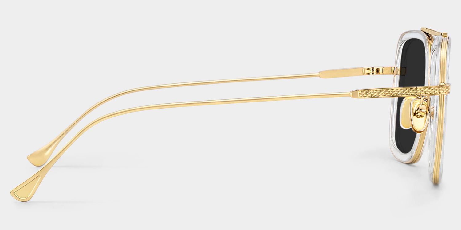 Gifford Aviator Clear Full Rim Sunglasses | ZEELOOL CA3