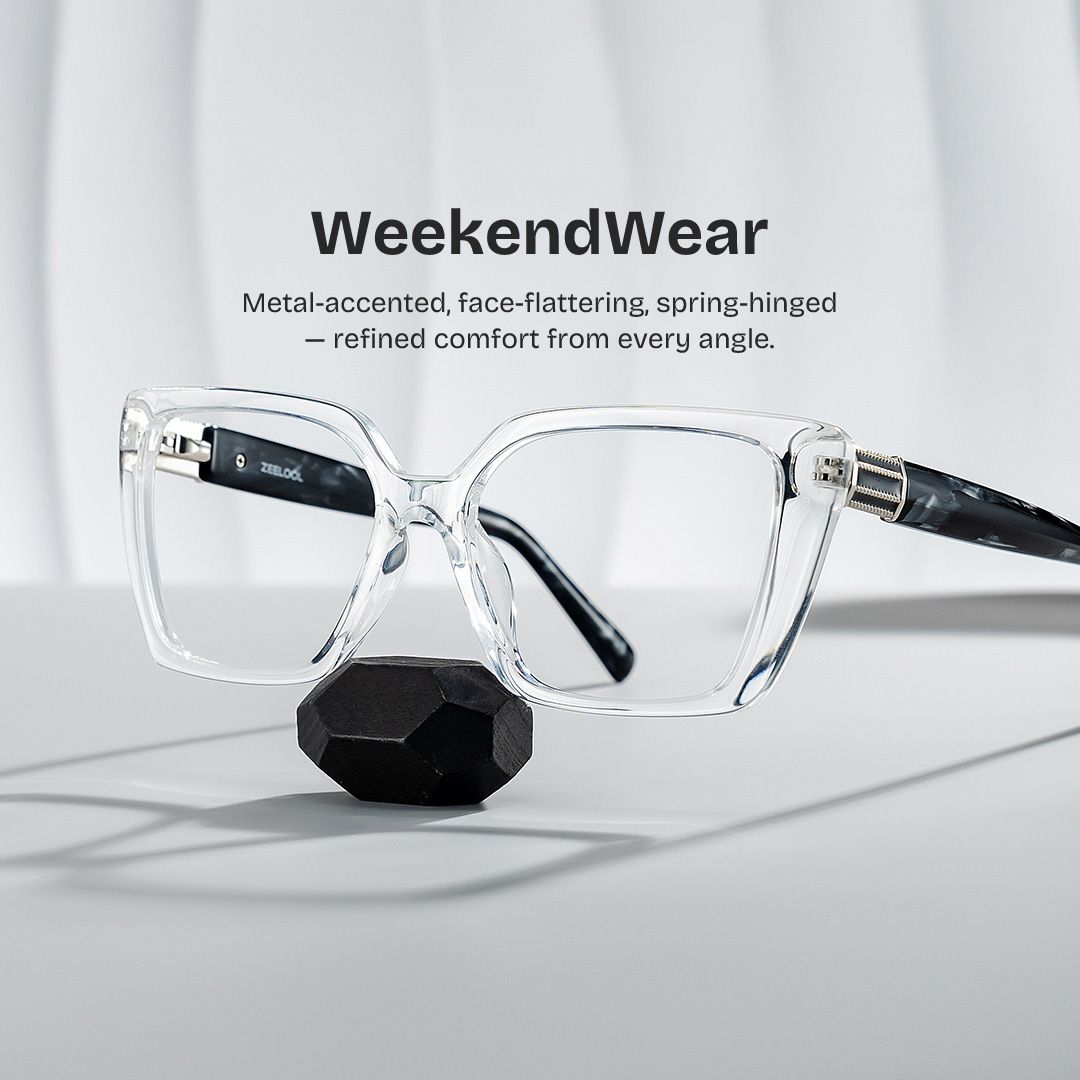 Emery Clear Geometric Artistik Eyewear | ZEELOOL0