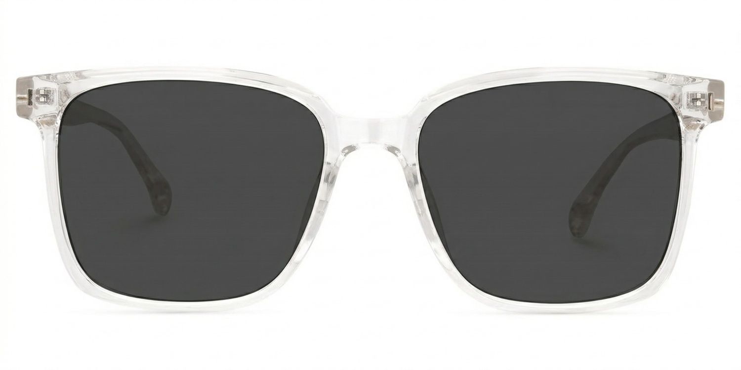 Contreras Clear Square Polarized Sunglasses for Driving | ZEELOOL CA0