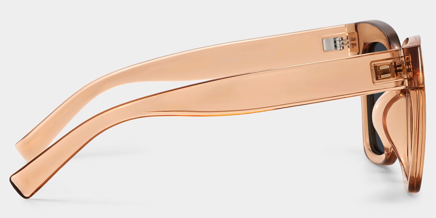 Malcolm Square Beige Sunglasses for Women & Men | ZEELOOL CA3