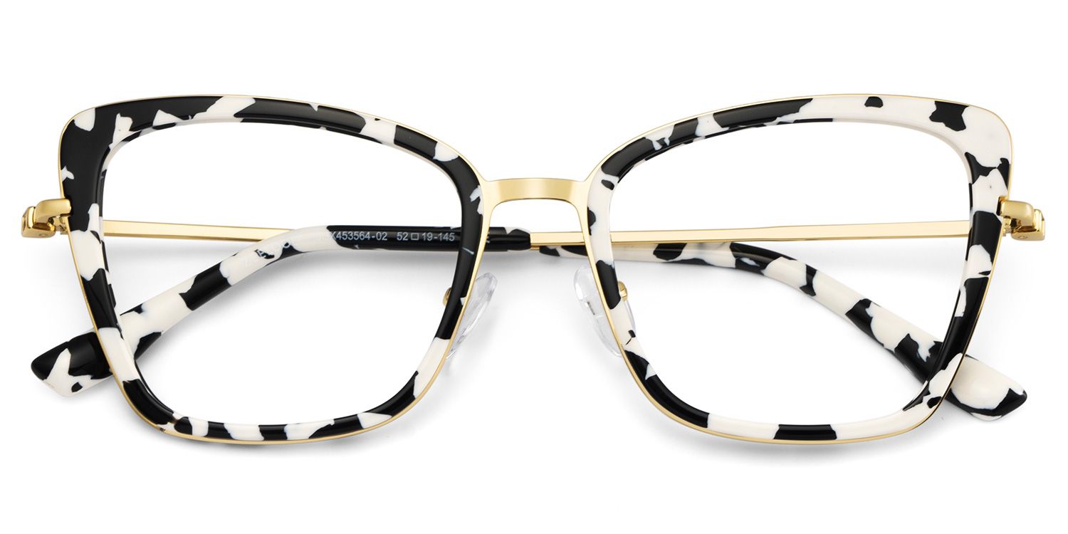 Rosalie Butterfly Cow Color Frame Glasses for Women | ZEELOOL Canada2