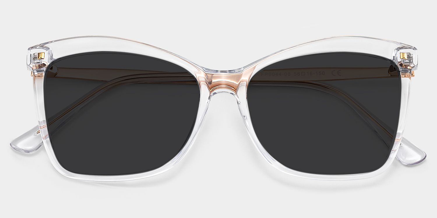 Isaebella Clear Butterfly Polarized Sunglasses for Driving | ZEELOOL CA1