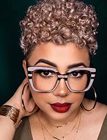 Denis Cat Eye Red Glasses8