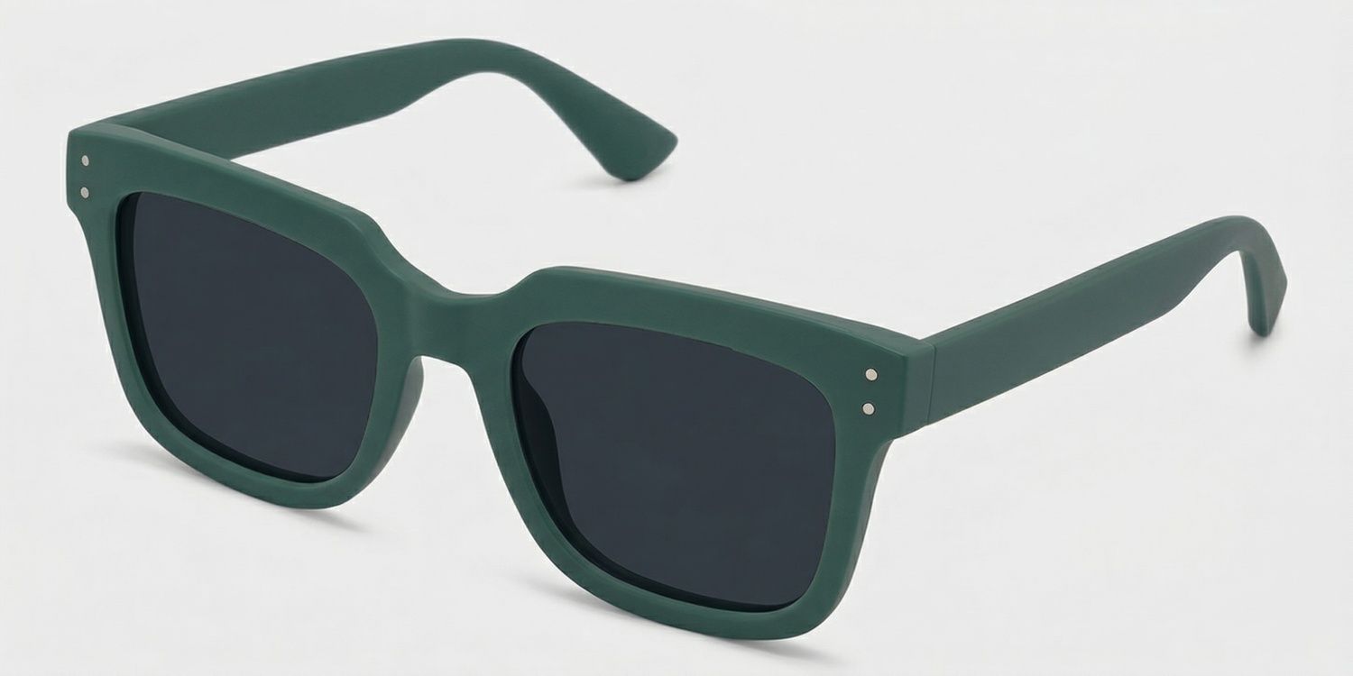 Liizbeett Square Green Full Rim Sunglasses | ZEELOOL CA2