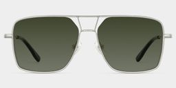 Debbie Silver Aviator Sunglasses1