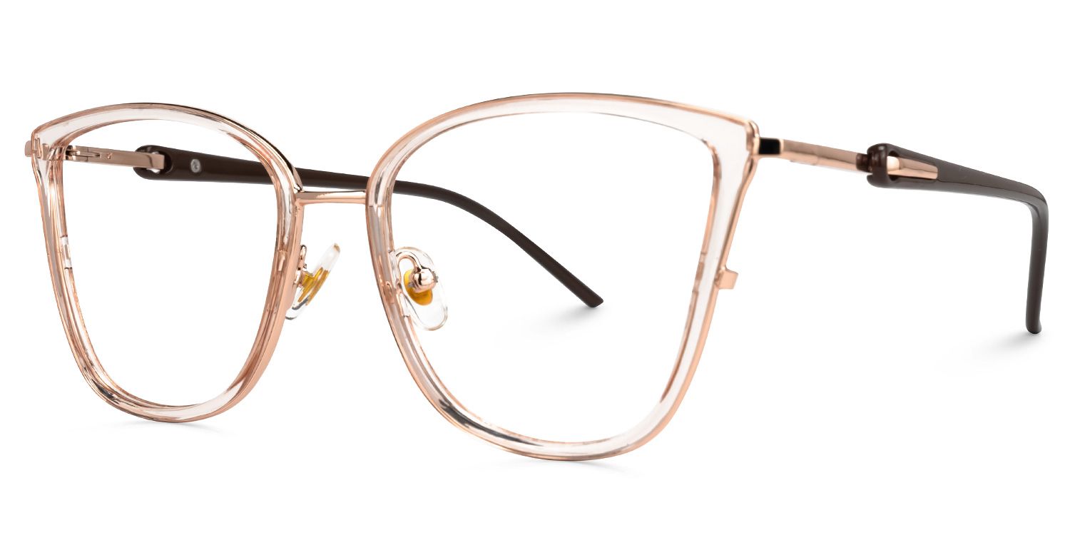 Cateye Marisa Beige Glasses deals -Zeelool Glasses1