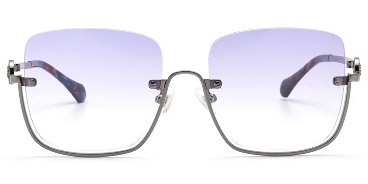 Charie Light Purple Rectangle Sunglasses