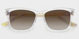 Faith Clear Rectangle Sunglasses1