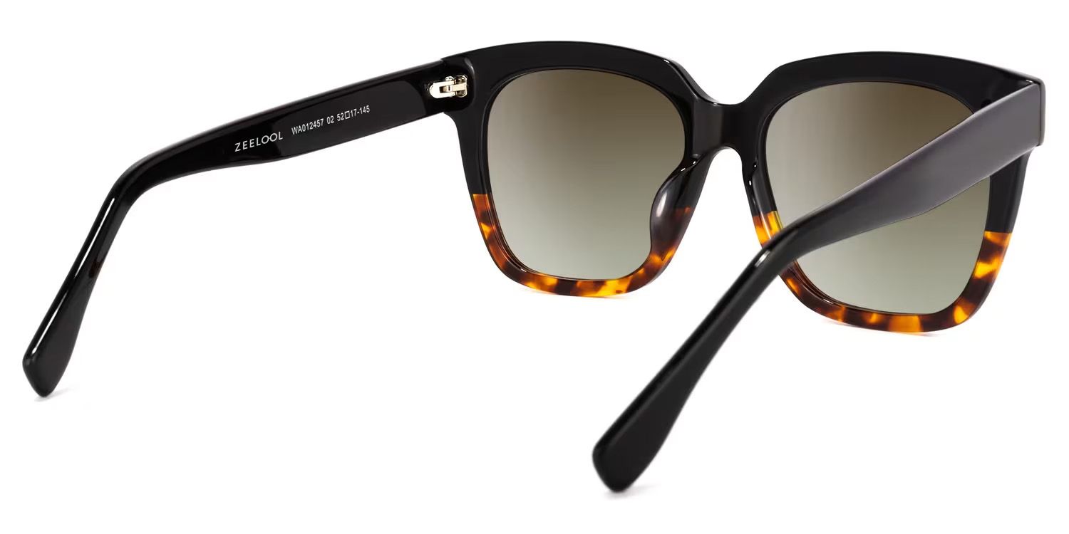 Xion Square Tortoise Sunglasses for Women & Men | ZEELOOL CA4