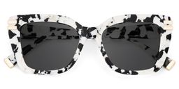 Cardozo Cow Print Square Sunglasses1