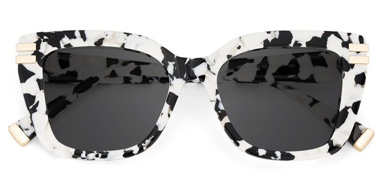 Cardozo Cow Print Square Sunglasses