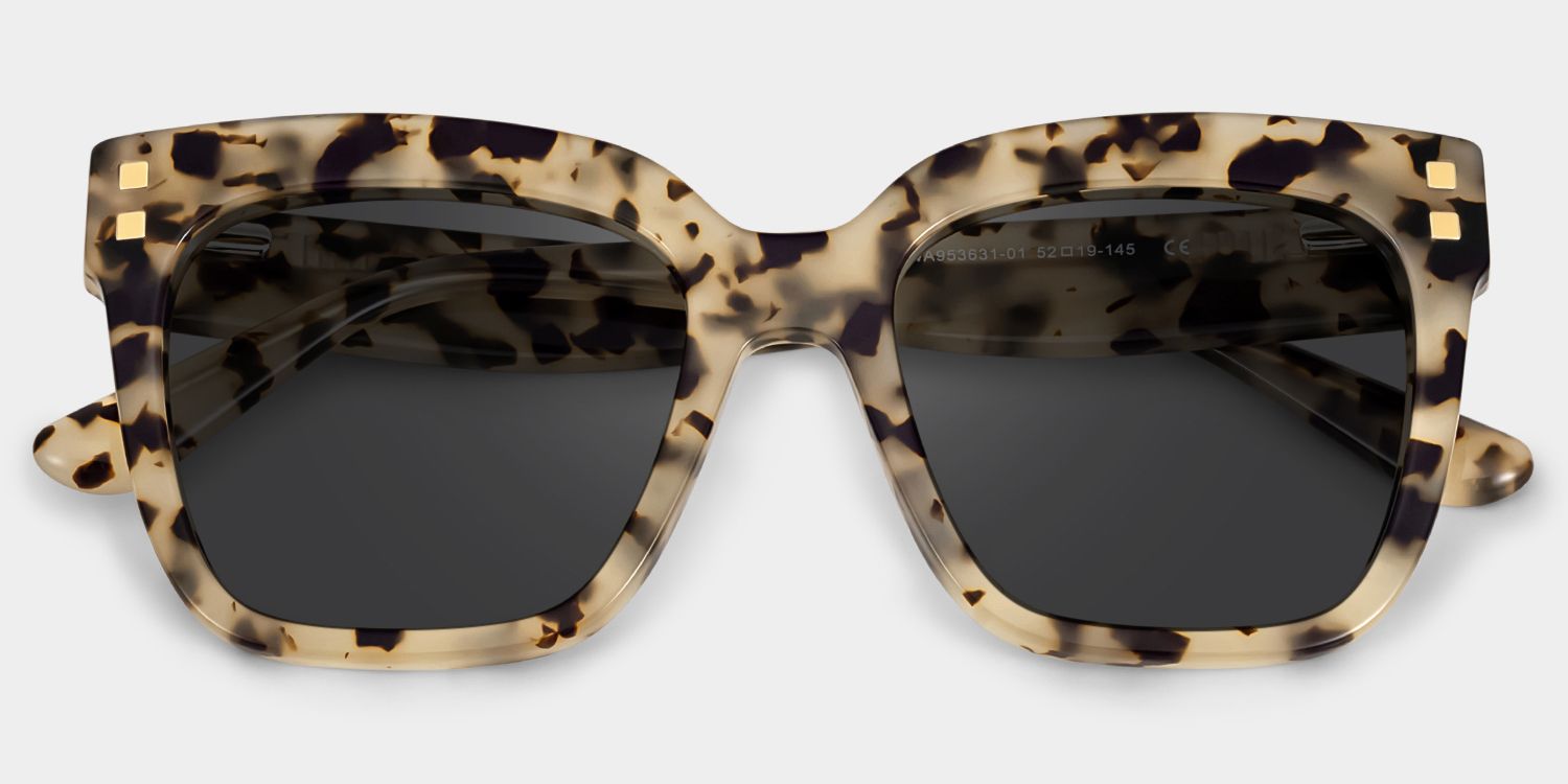 Minguela Square Brown-Tortoise Sunglasses for Women & Men | ZEELOOL CA1
