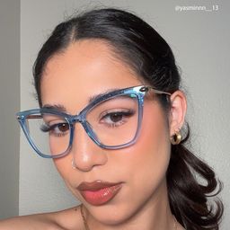 Hilary Blue Butterfly Glasses5