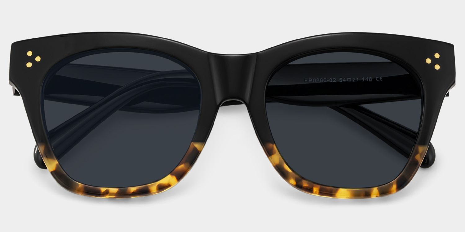 Tandy Tortoise Square Sunglasses to Frame Your Face | ZEELOOL CA1