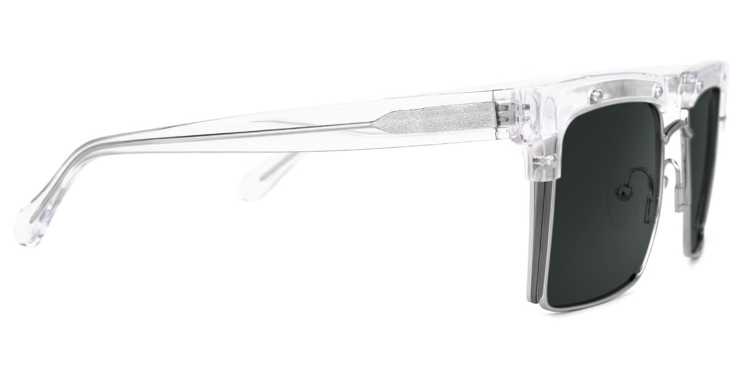 Kiana Clear Square Sunglasses to Frame Your Face | ZEELOOL CA4