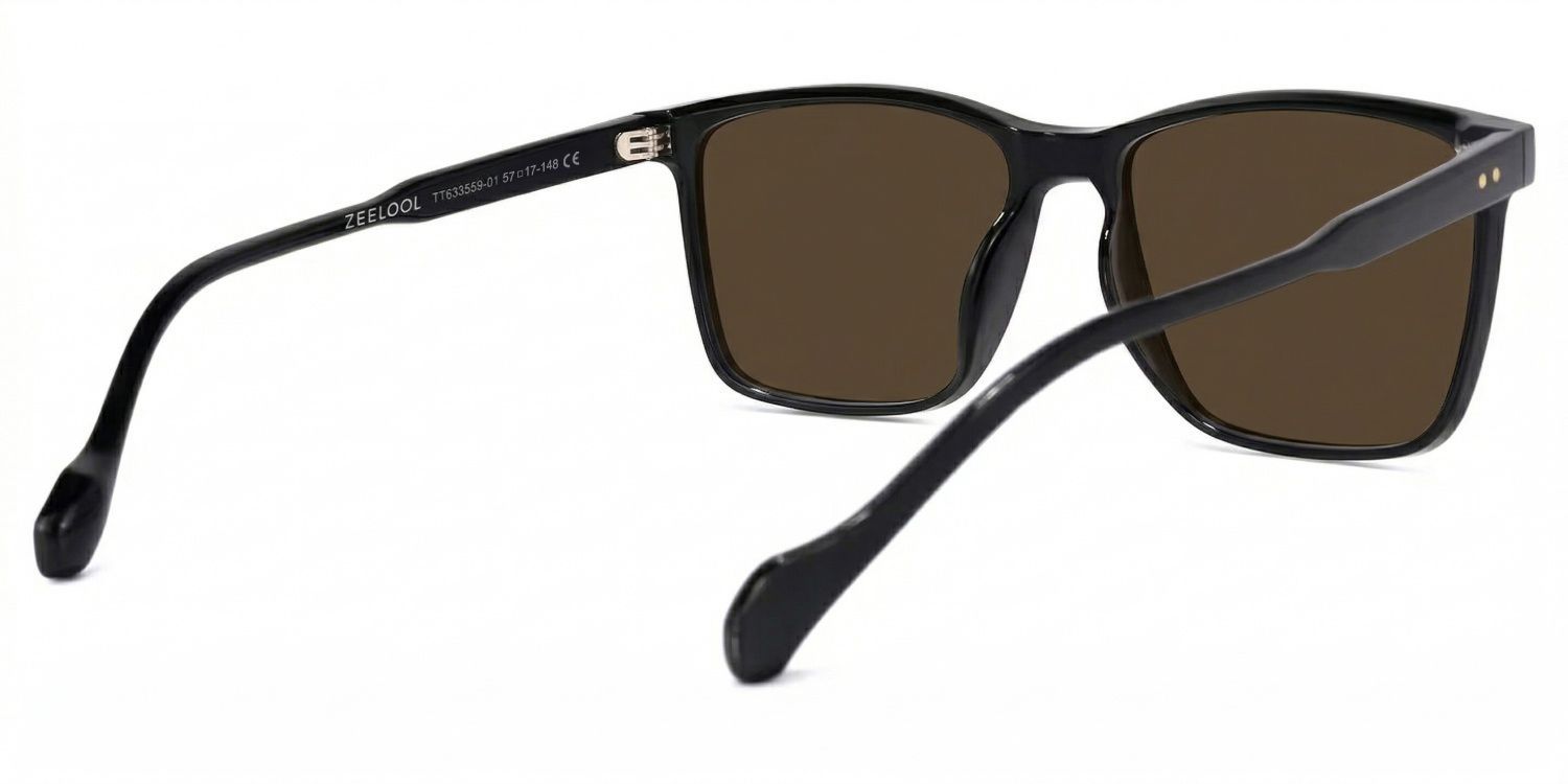 Burgos Square Sunglasses with Tr90 Black Frames | ZEELOOL CA3