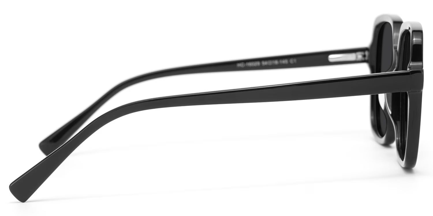 Ember Square Sunglasses with Acetate Black Frames | ZEELOOL CA3